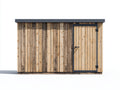 Gartenhäuser Holz Natur 320x160x220 cm - Für Garten - Mit 1 Tür und Pultdach