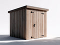 Gartenhäuser Holz Gerätehaus 230x190x215 cm Naturholz Dunkelbraun Schwarz mit Pultdach Modernes Design
